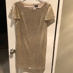 Champagne gold sequin dress. NWT
